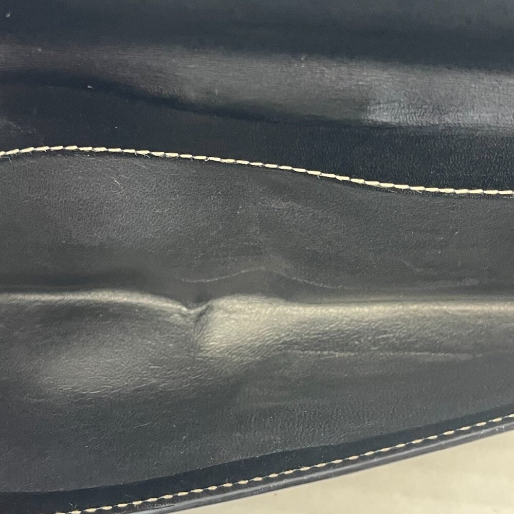 Gucci Leather Bifold Long Wallet w/ Coin Compartment  in Black - Preowned - Picture 10 of 13